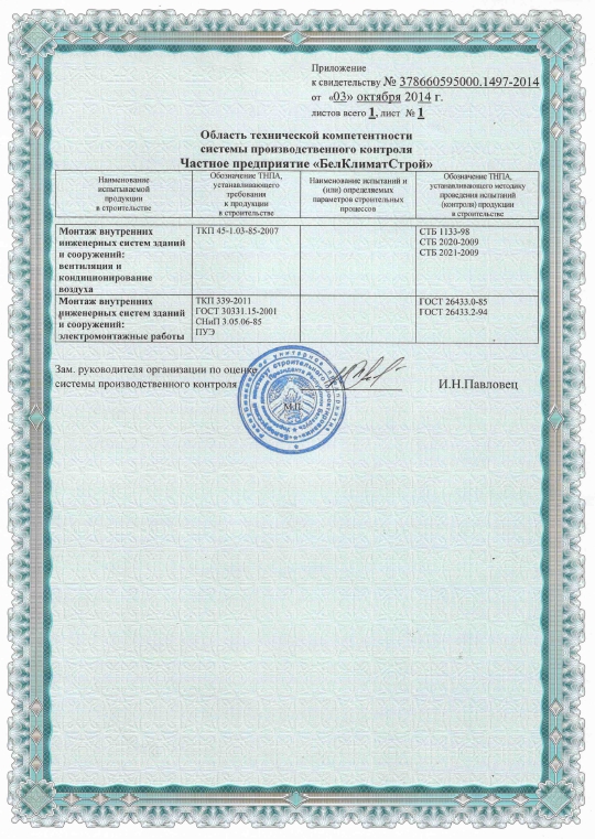 Сертификаты и лицензии